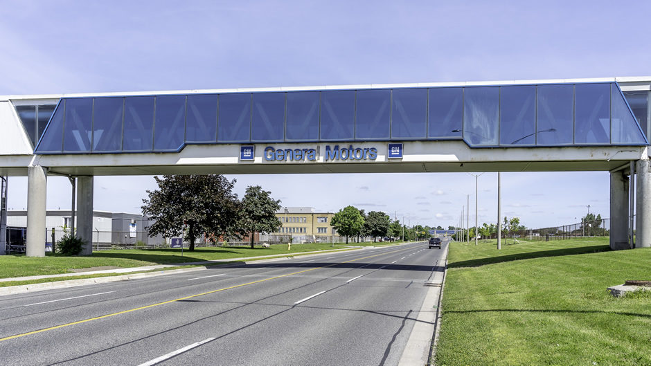 The GM plant in Oshawa, Ontario