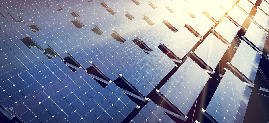 Système de panneaux solaires. Technologie photovoltaïque et énergie propre