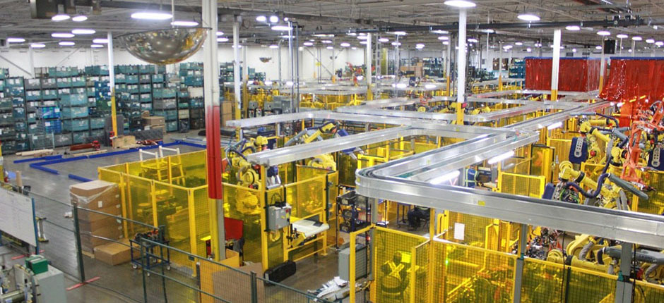 An expansive view of Martinrea’s parts facility