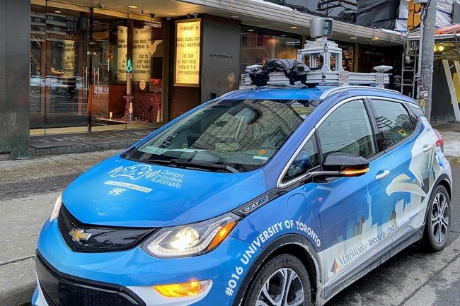 Zeus, a retrofitted Chevrolet Bolt electric vehicle (EV) was designed and built by a team of undergraduate and graduate students
