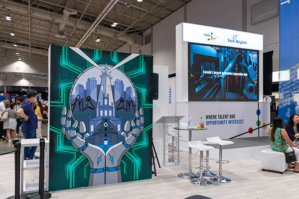York Region's booth at Collision, 2022 in Toronto, Ontario, Canada