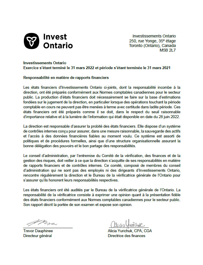 États financiers de 2020-2022