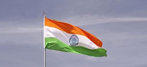 Le drapeau de l'Inde