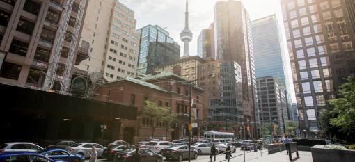 Le quartier financier, au centre-ville